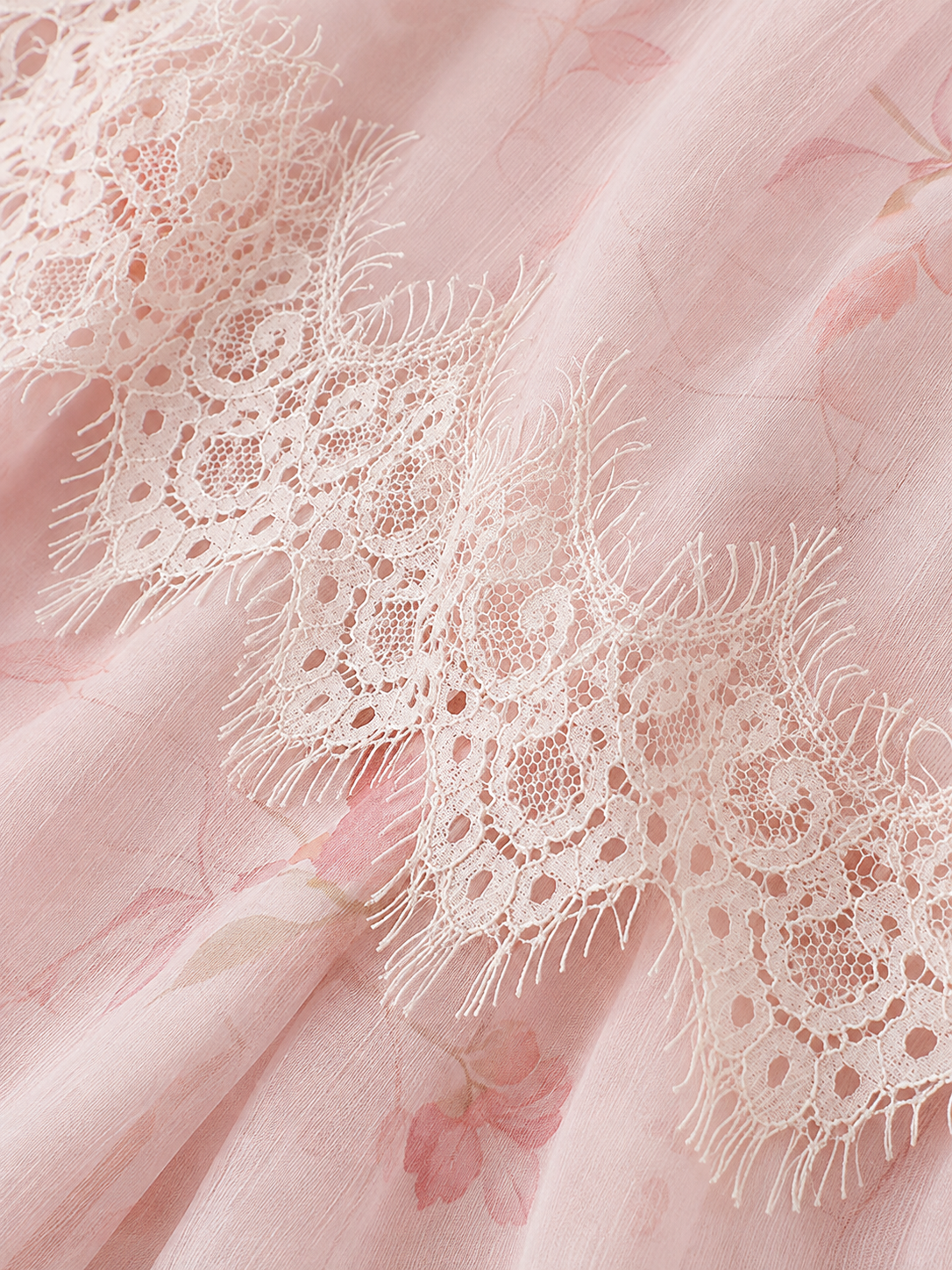 Miette Pink Ruffle Print Dress