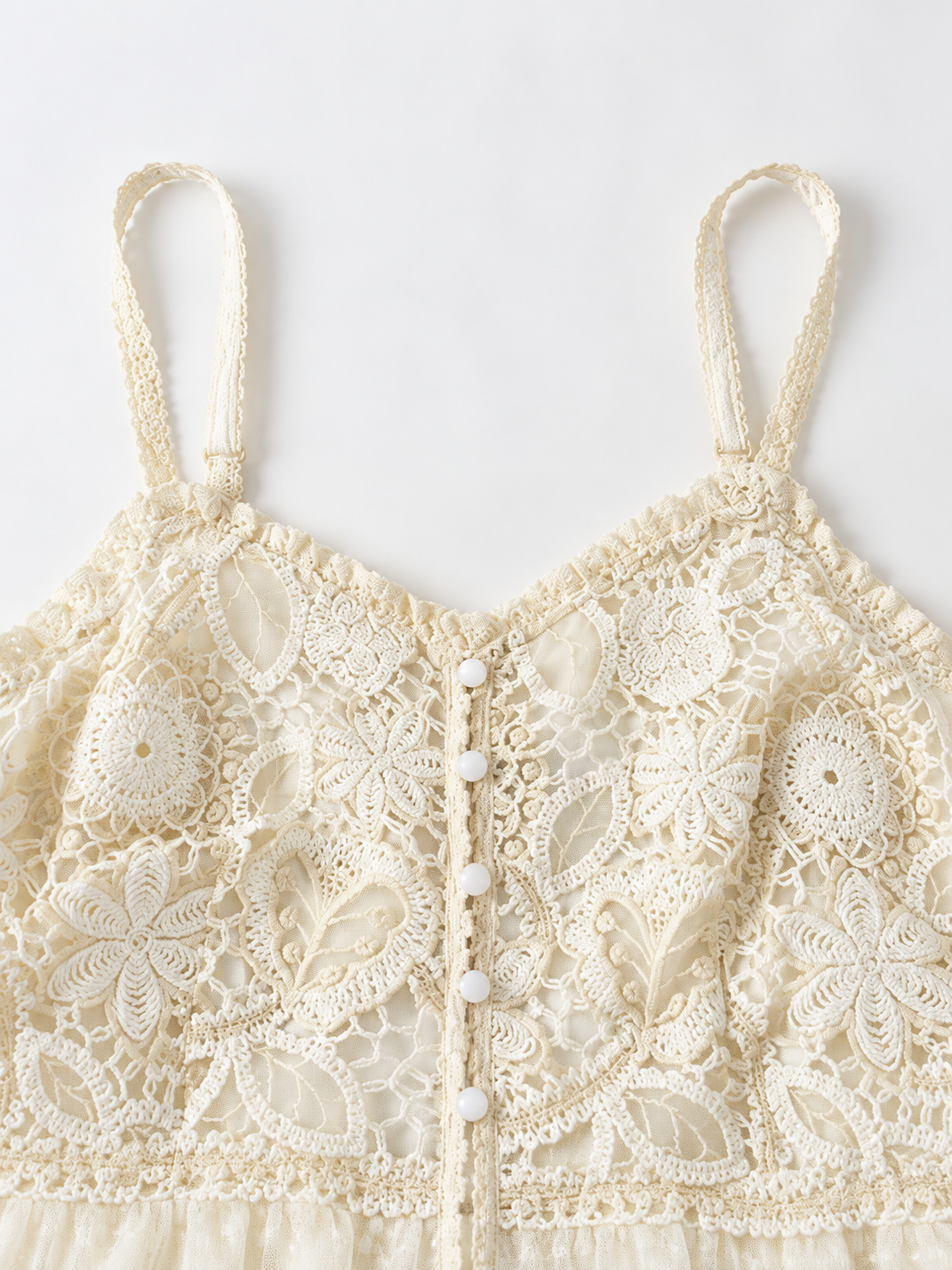 Élodie Mesh Lace Slip Dress