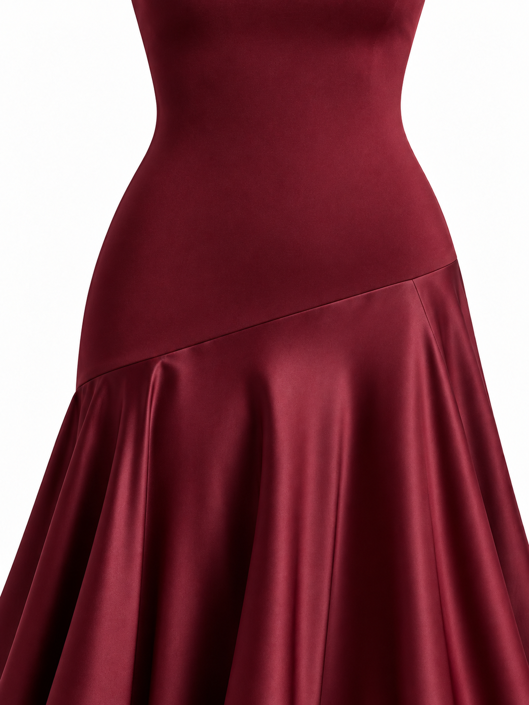 Celeste Satin Bustier Maxi Dress