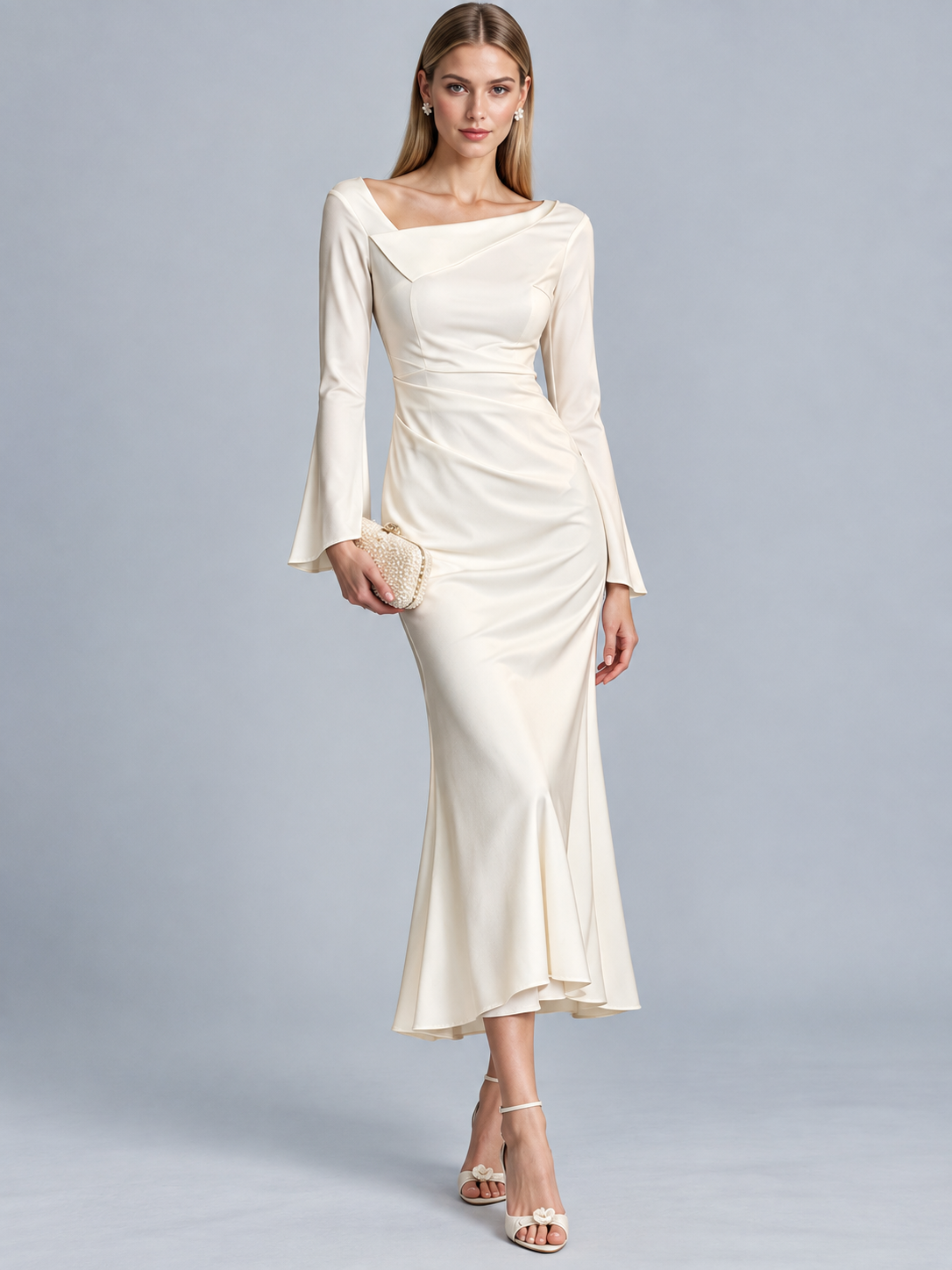 Celeste Asymmetric Mermaid Gown