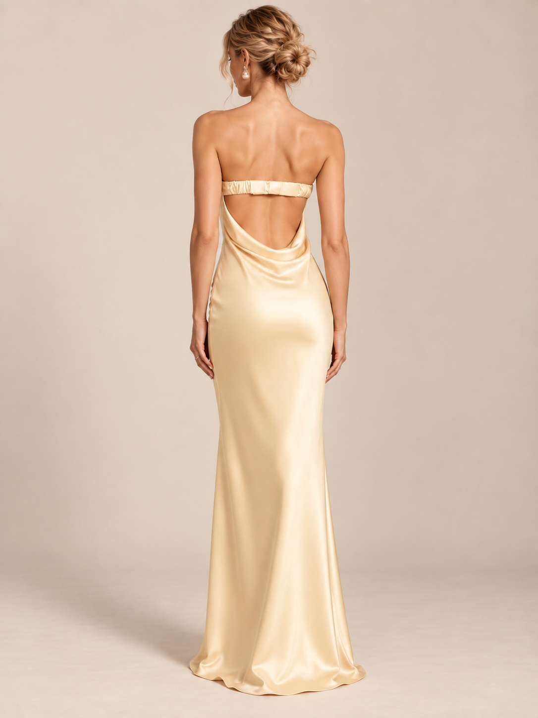 Noelle Minimal Satin Gown