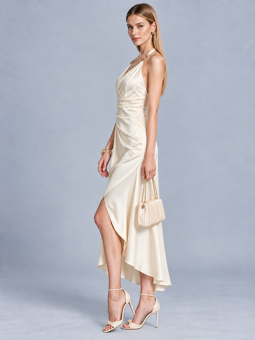 Camille Halter Mermaid Maxi Dress
