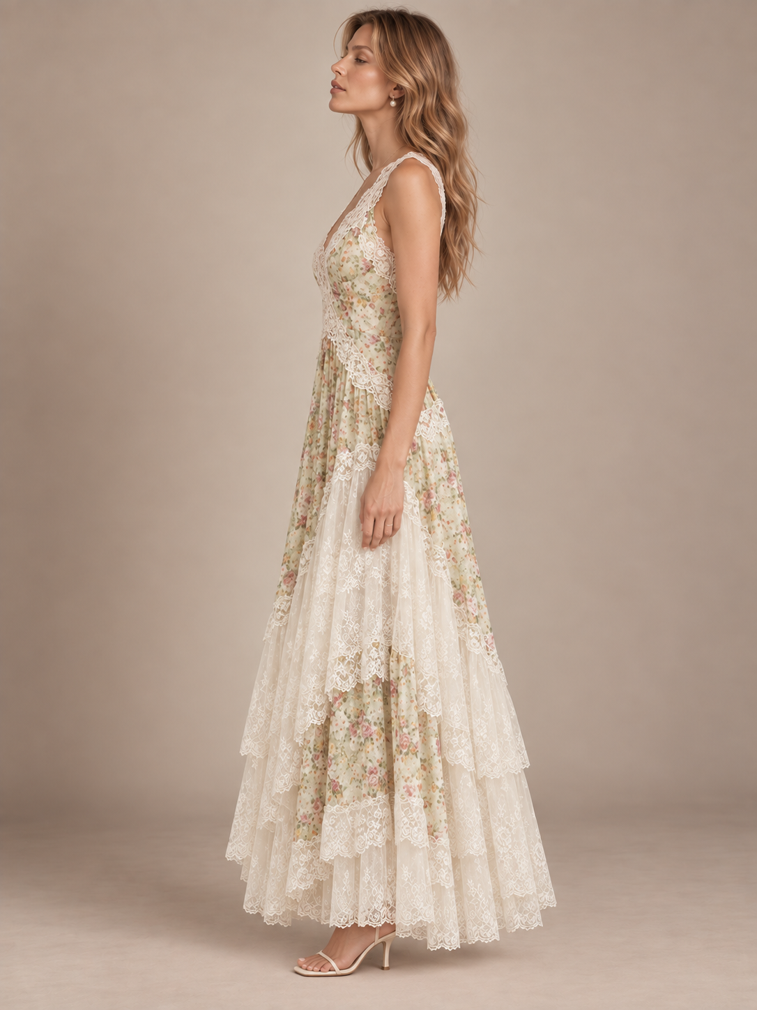 Florence Garden Lace Maxi Dress