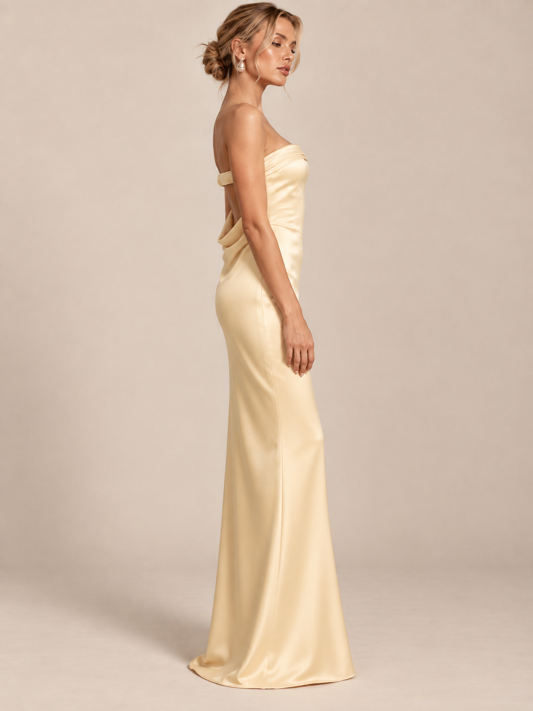 Noelle Minimal Satin Gown