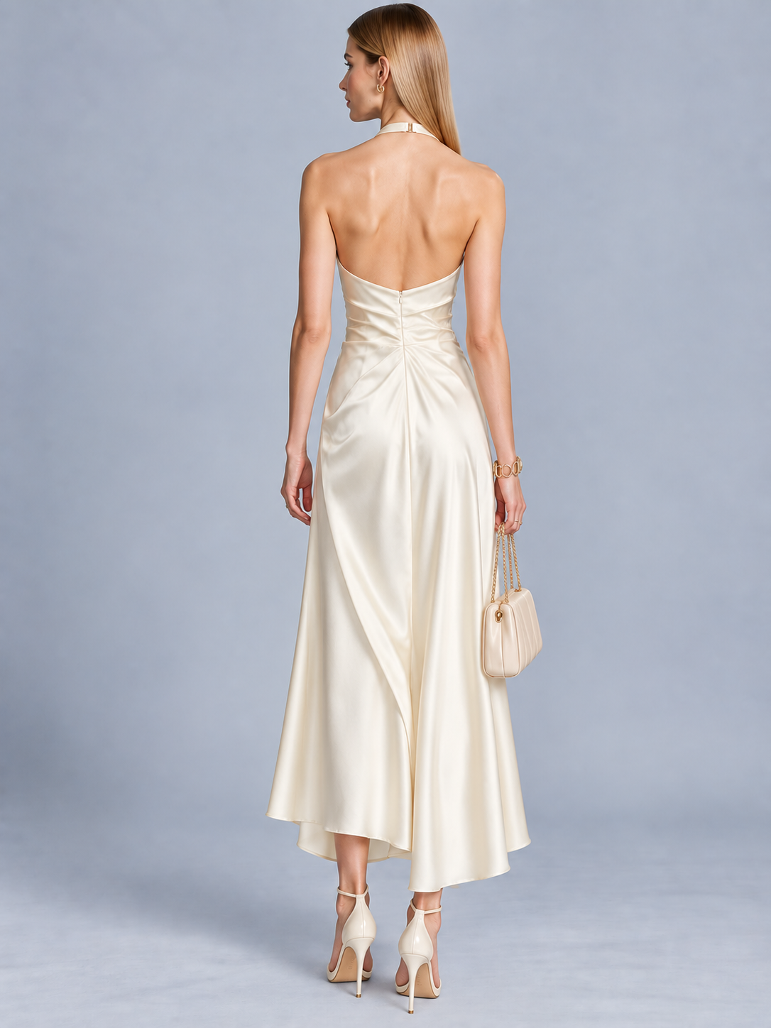 Camille Halter Mermaid Maxi Dress