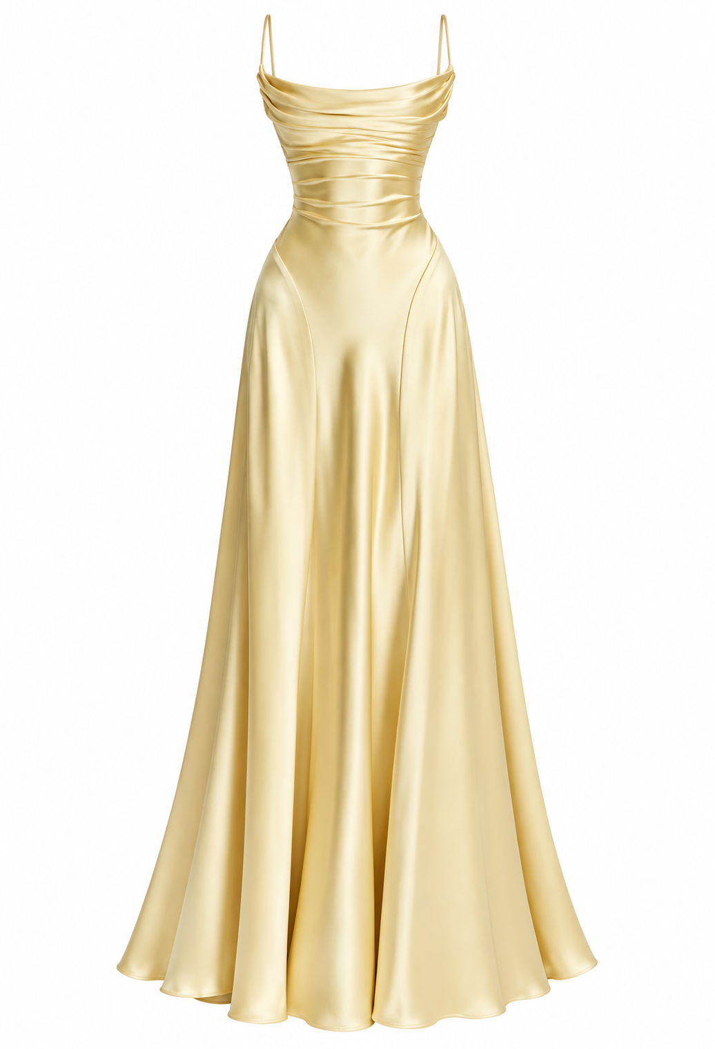 Estelle Satin Backless Maxi Dress