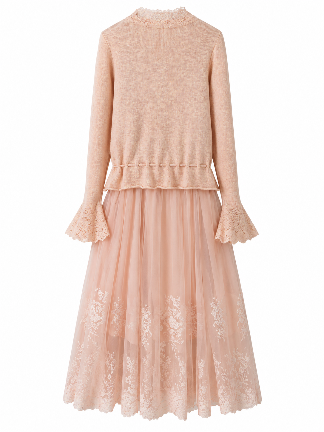 Blush Knit Cardigan & Slip Dress Set
