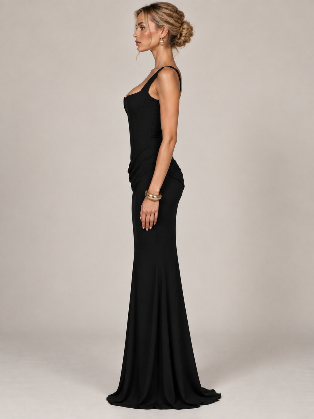 Amélie Satin Corset Gown