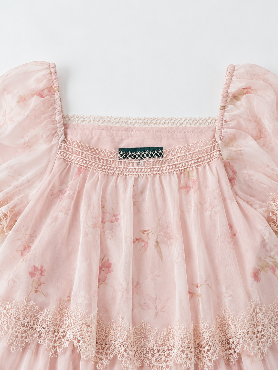 Miette Pink Ruffle Print Dress
