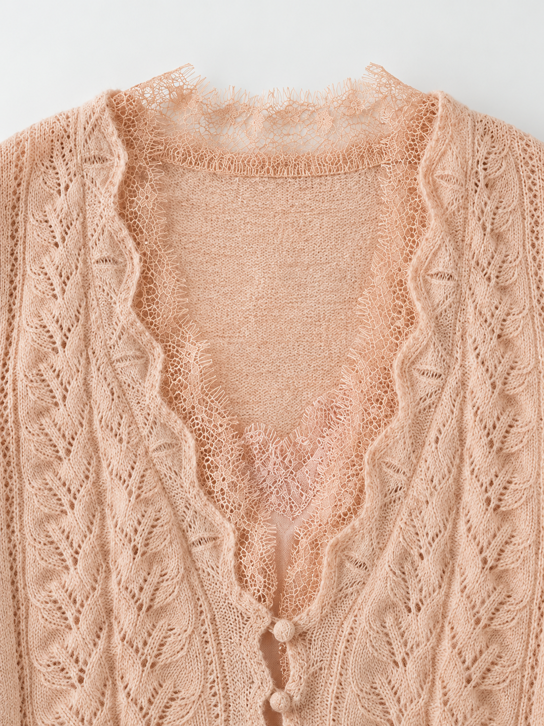 Blush Knit Cardigan & Slip Dress Set