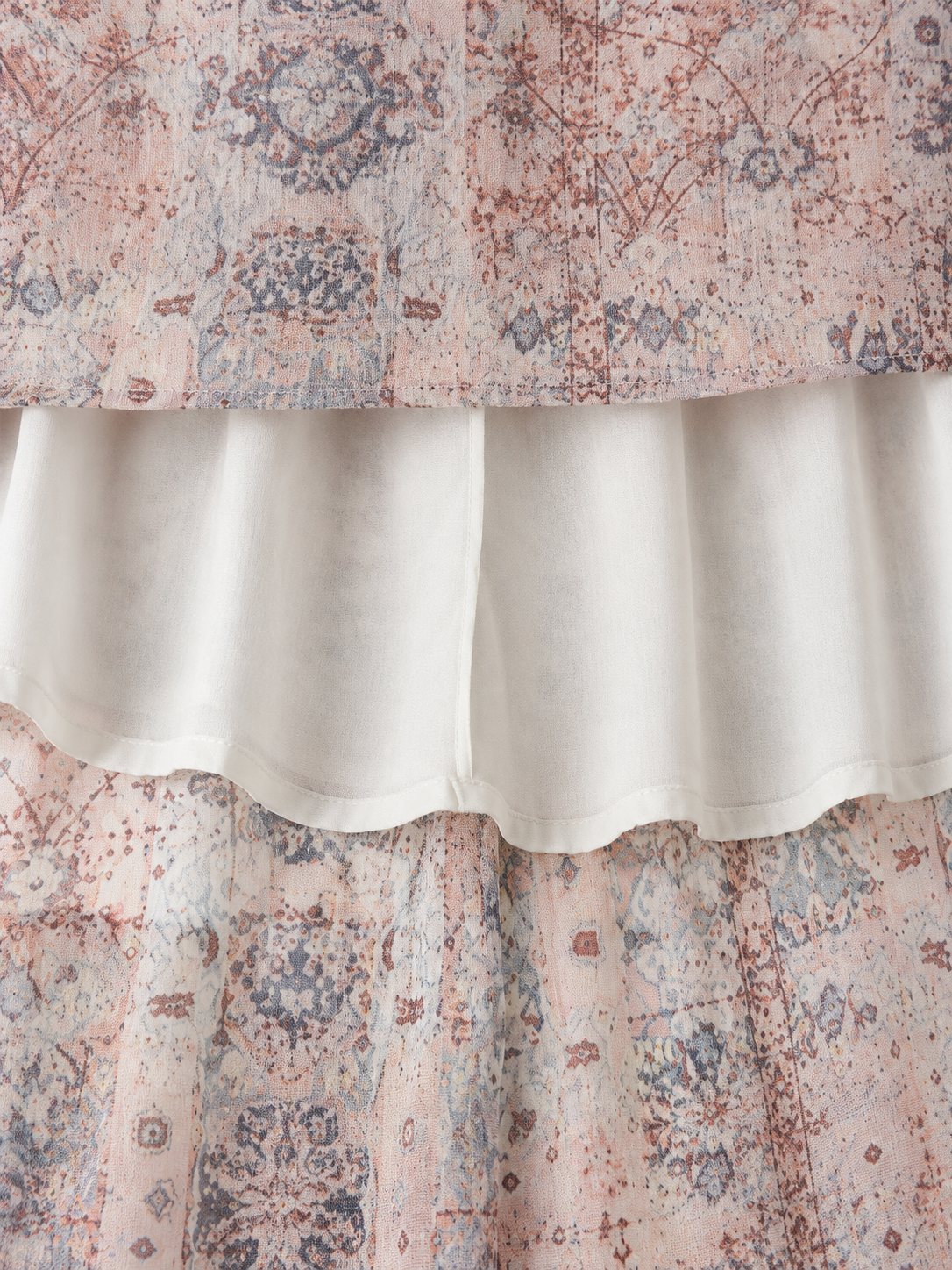 Rosette Puff Sleeve Lace Dress