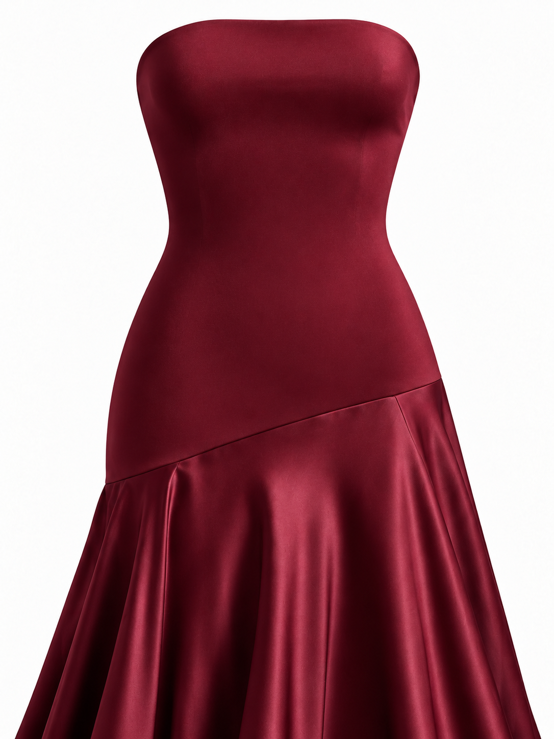 Celeste Satin Bustier Maxi Dress
