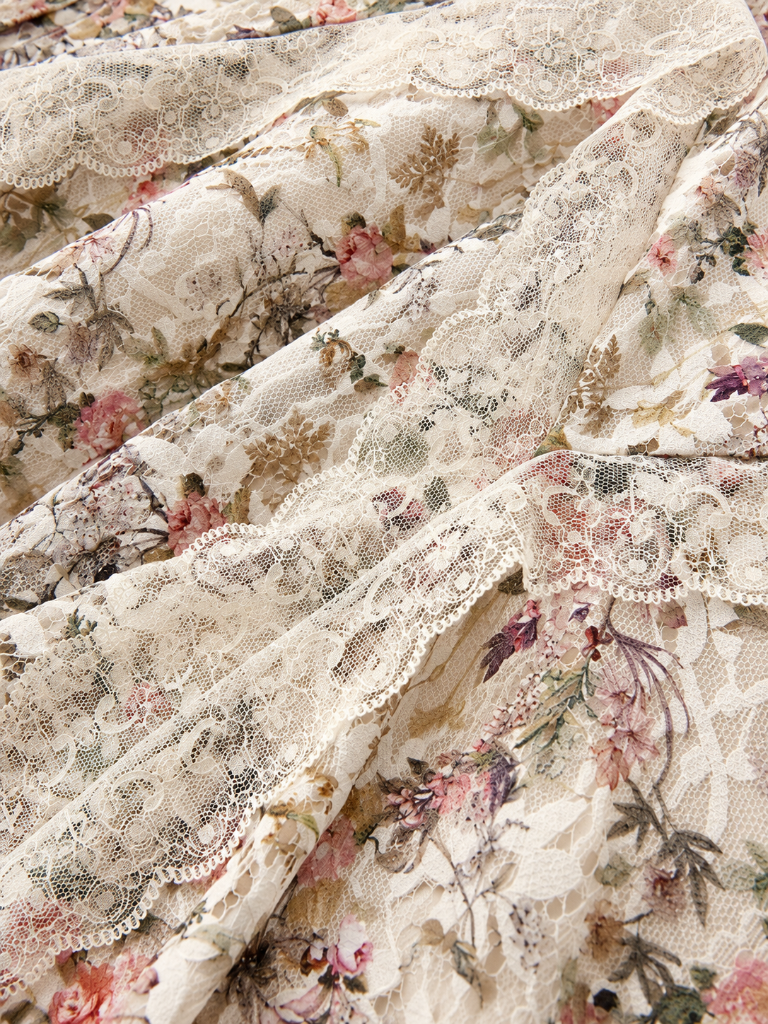 Sahara Floral Mesh Lace Dress