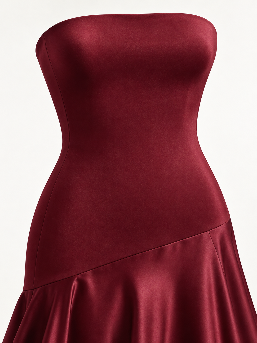 Celeste Satin Bustier Maxi Dress