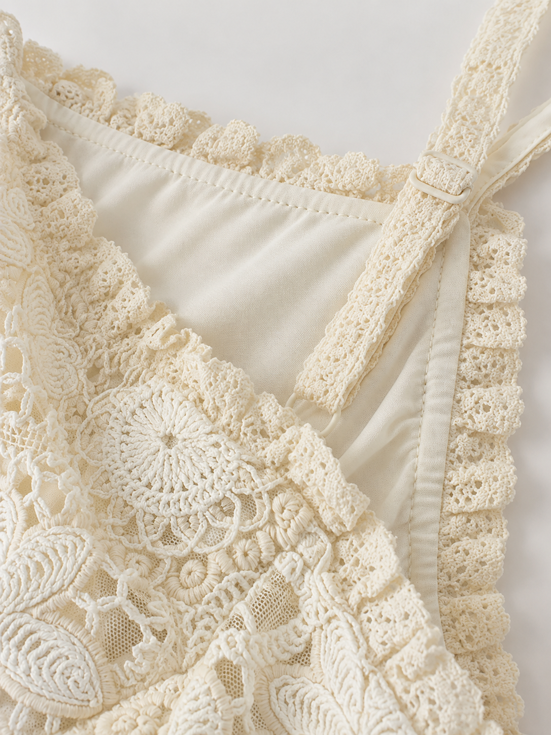 Élodie Mesh Lace Slip Dress