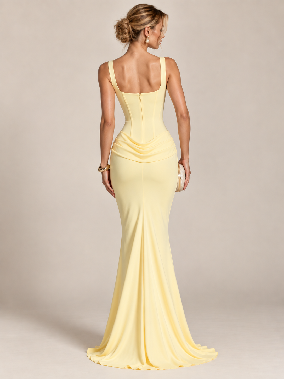 Amélie Satin Corset Gown