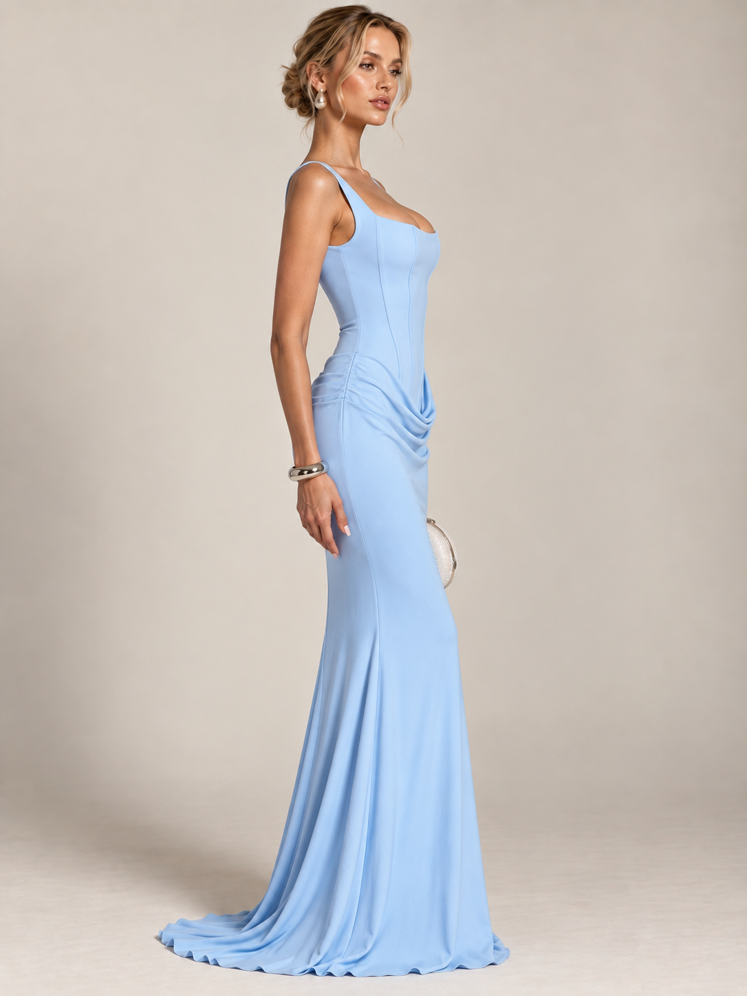 Amélie Satin Corset Gown
