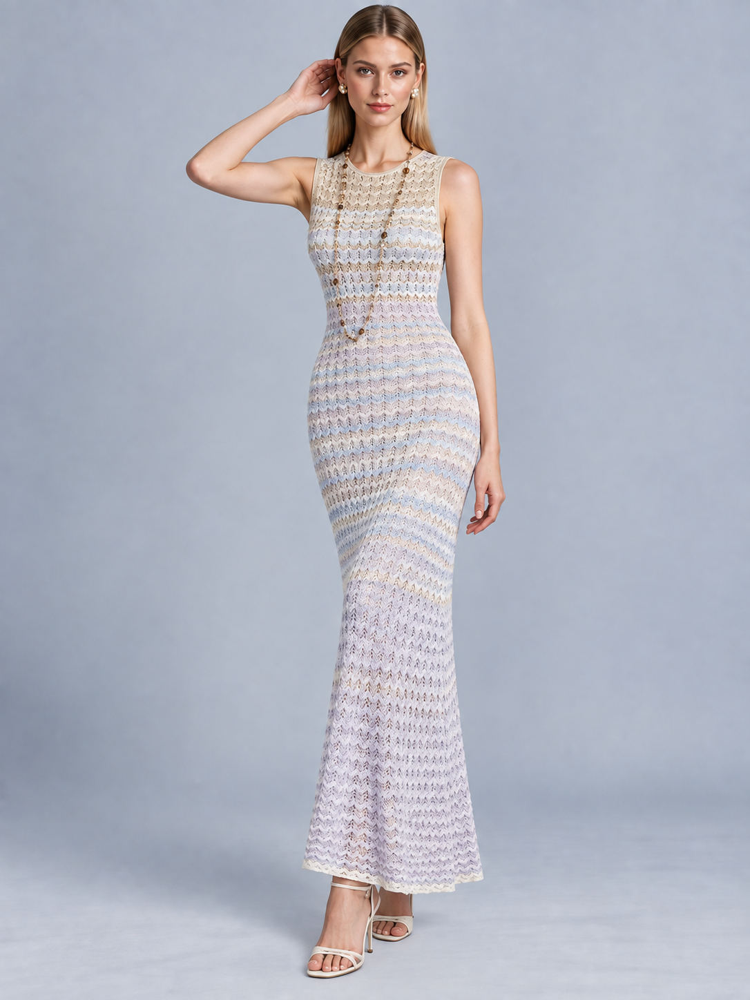 Noelle Sleeveless Knit Maxi Dress