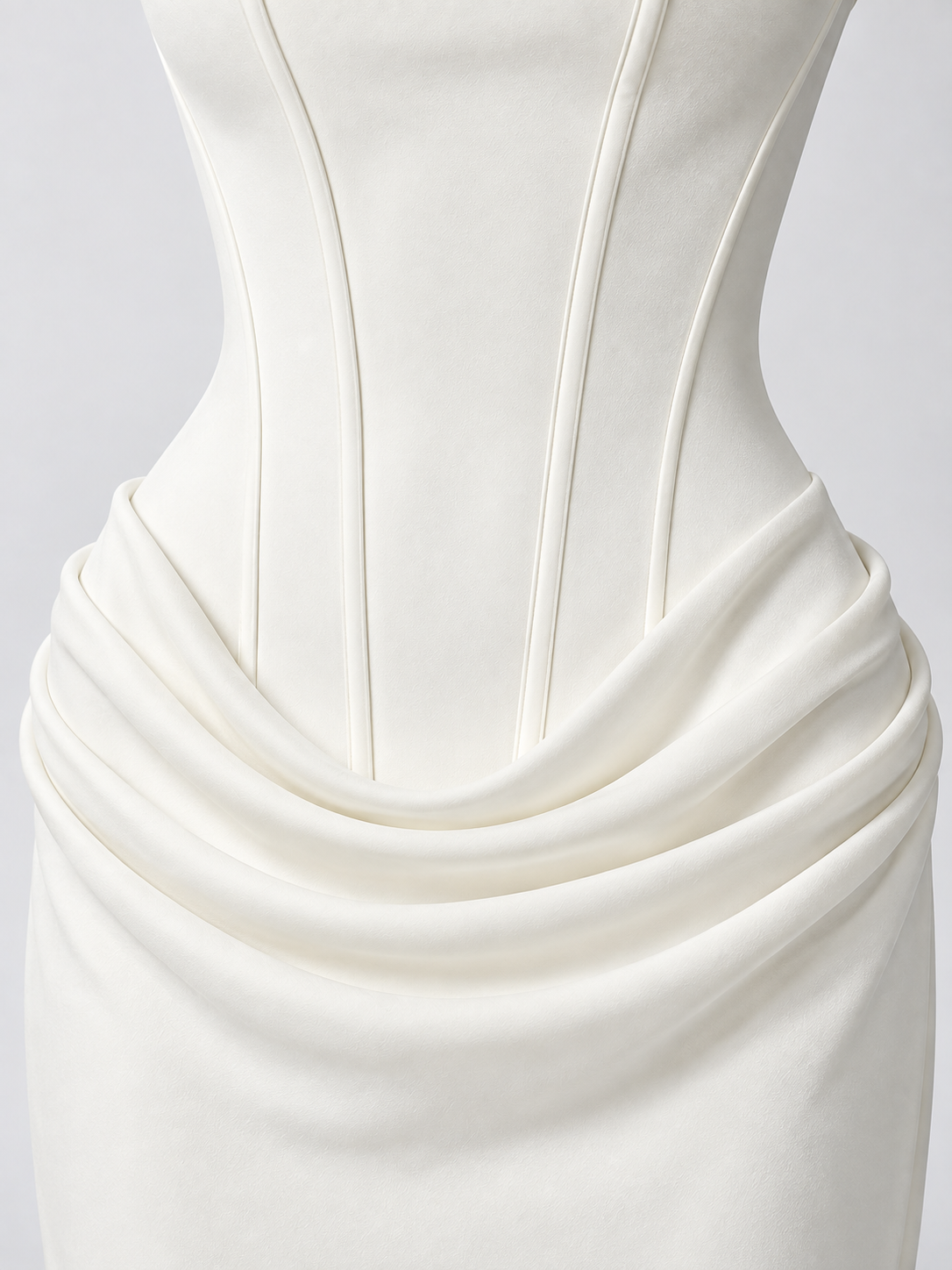 Amélie Satin Corset Gown