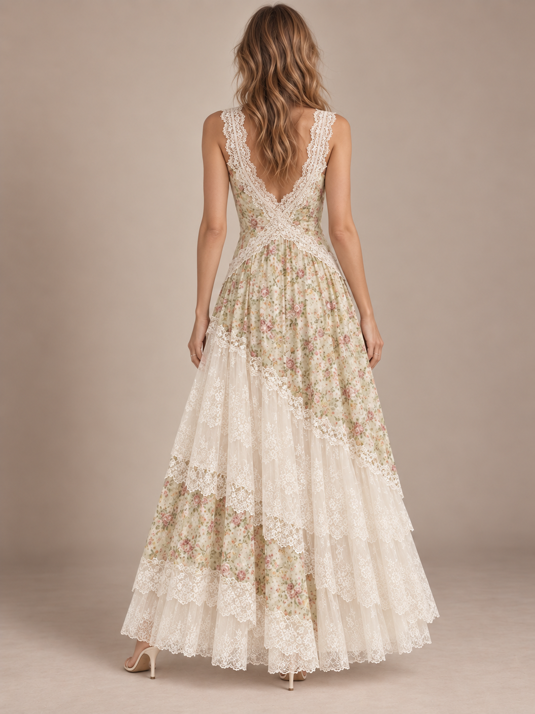 Florence Garden Lace Maxi Dress