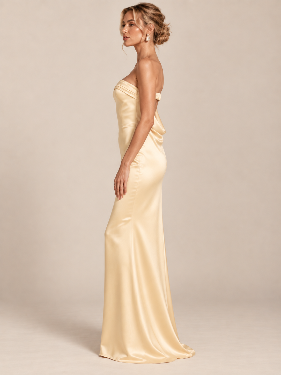 Noelle Minimal Satin Gown