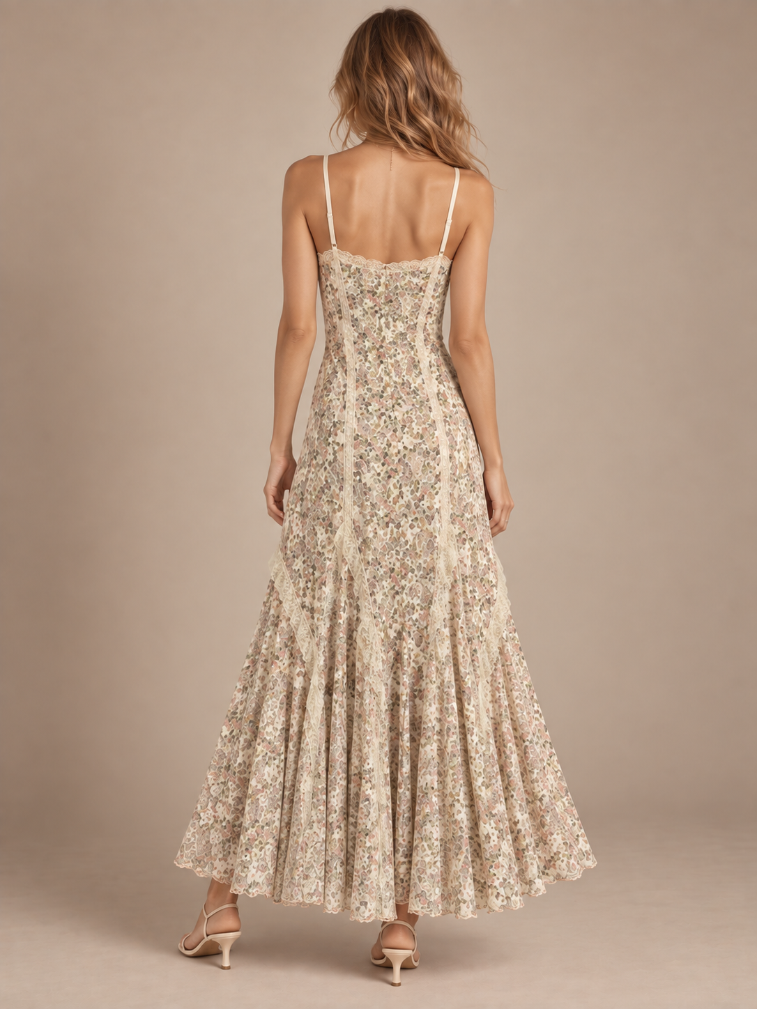 Sahara Floral Mesh Lace Dress