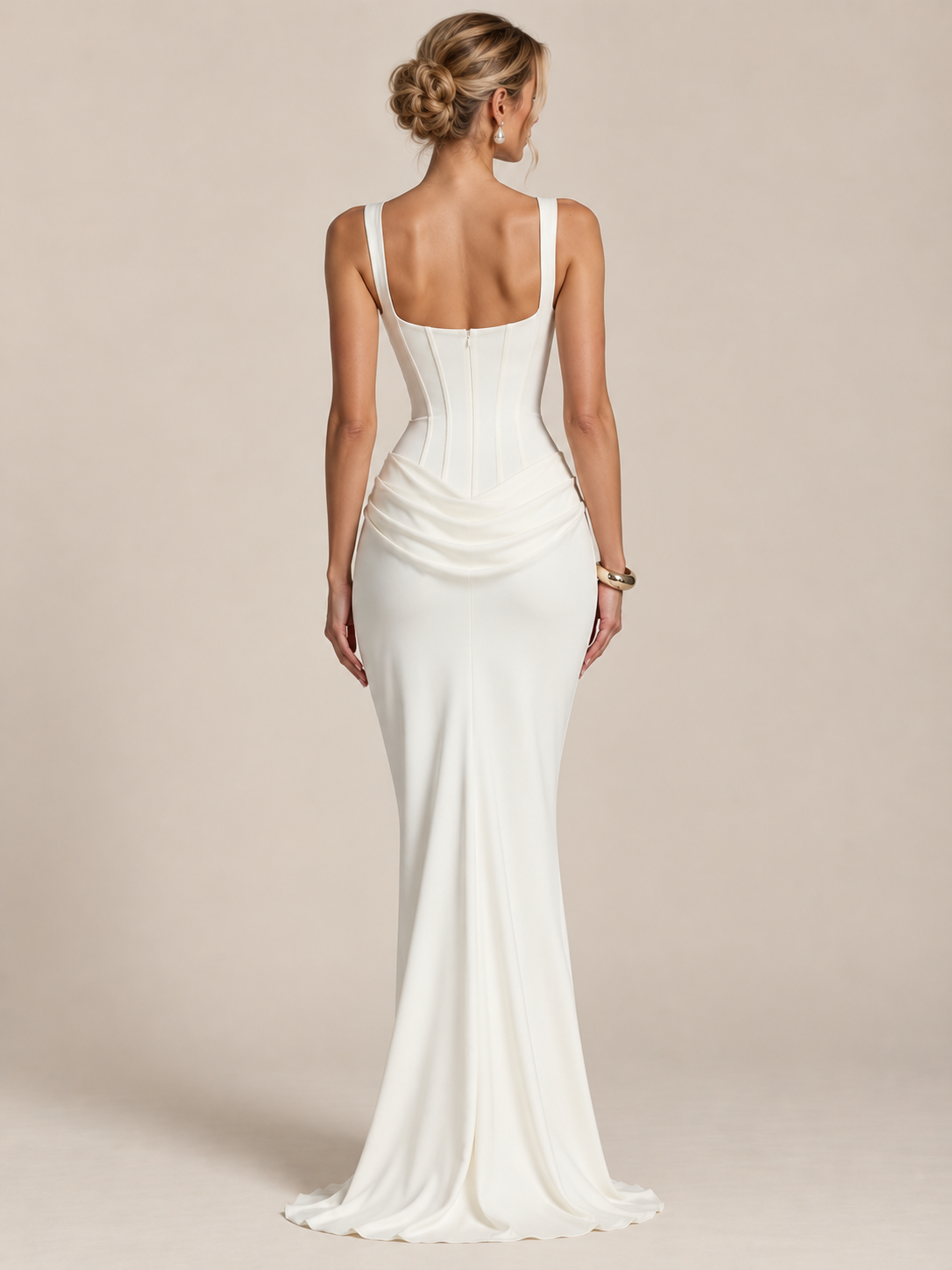 Amélie Satin Corset Gown