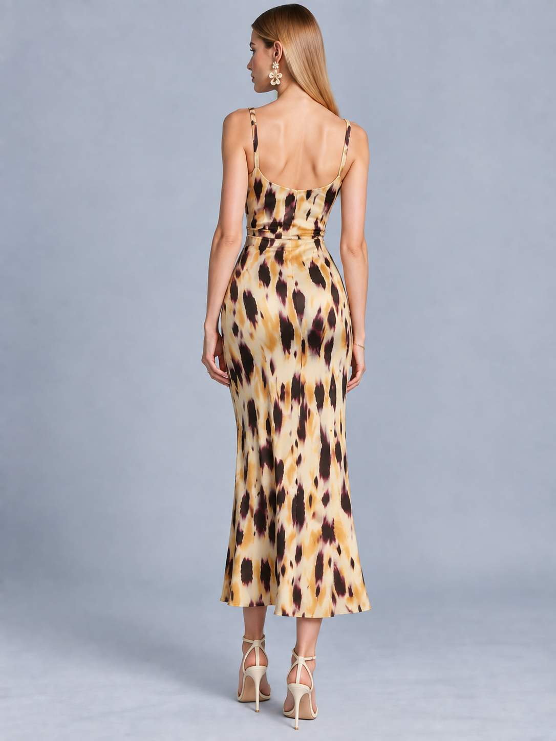 Margot Printed Midi Slip Dress