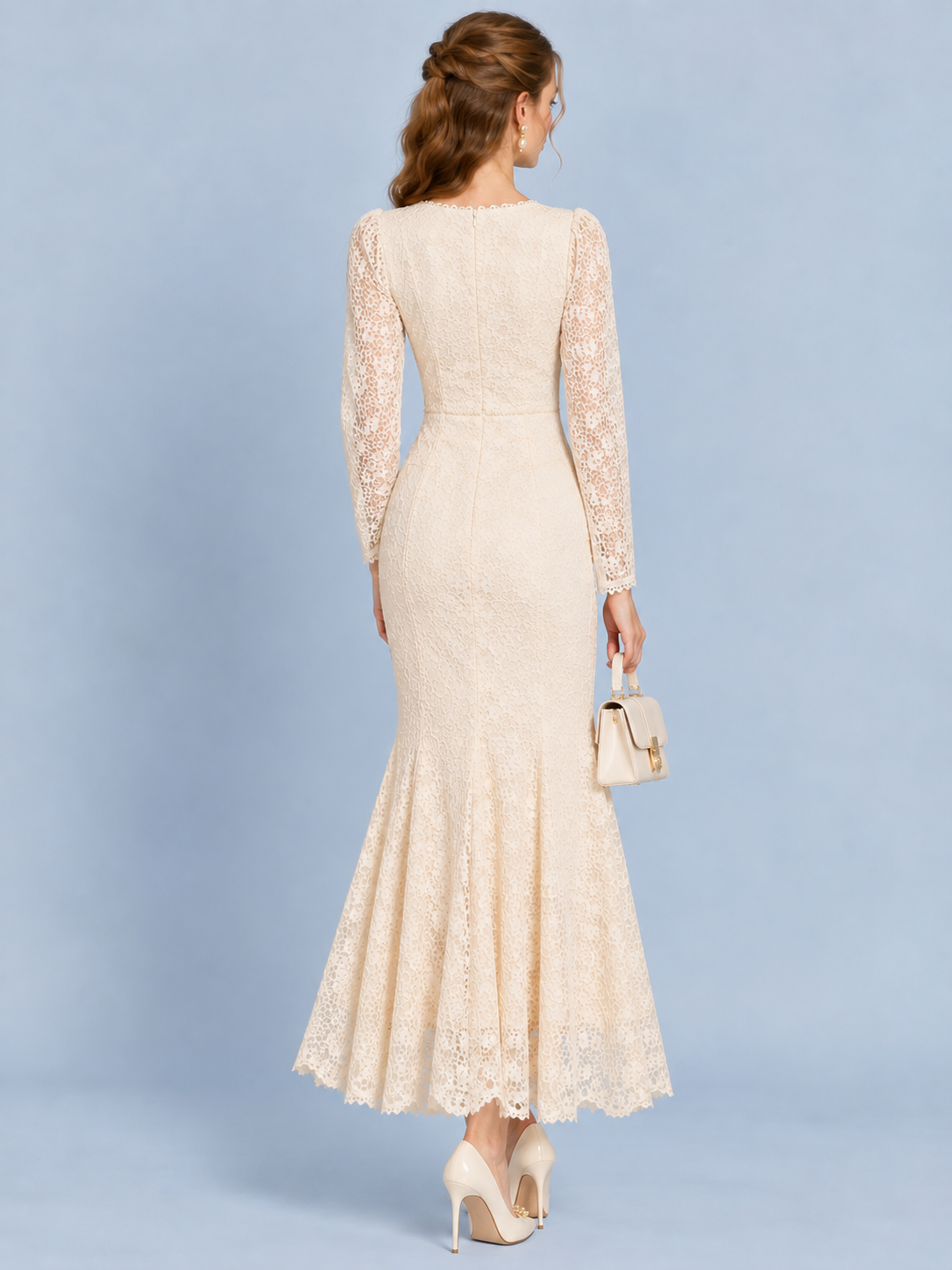 Ivory Romance Lace Maxi Dress