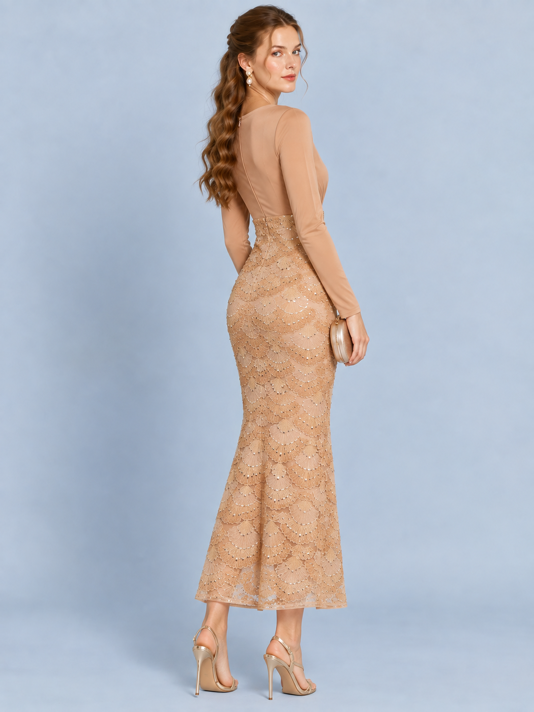 Celestine Knit Panel Maxi Dress