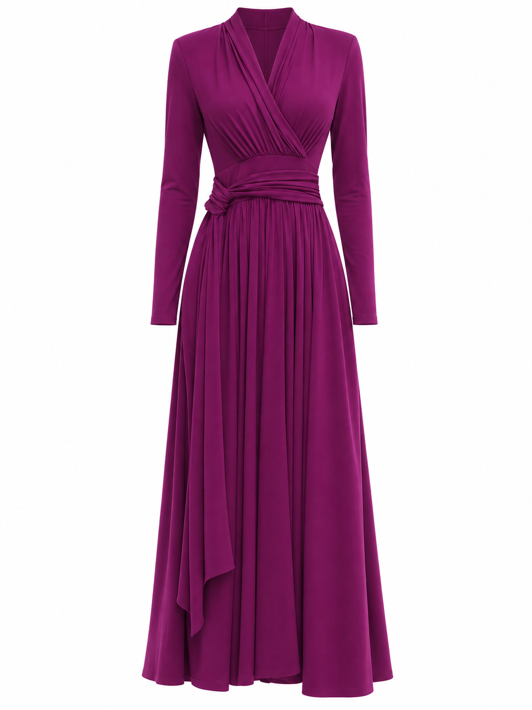 Violet Nocturne Knit Maxi Dress