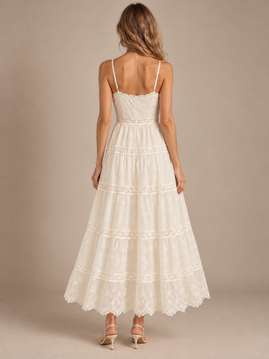 Celeste Tencel Lace Slip Dress