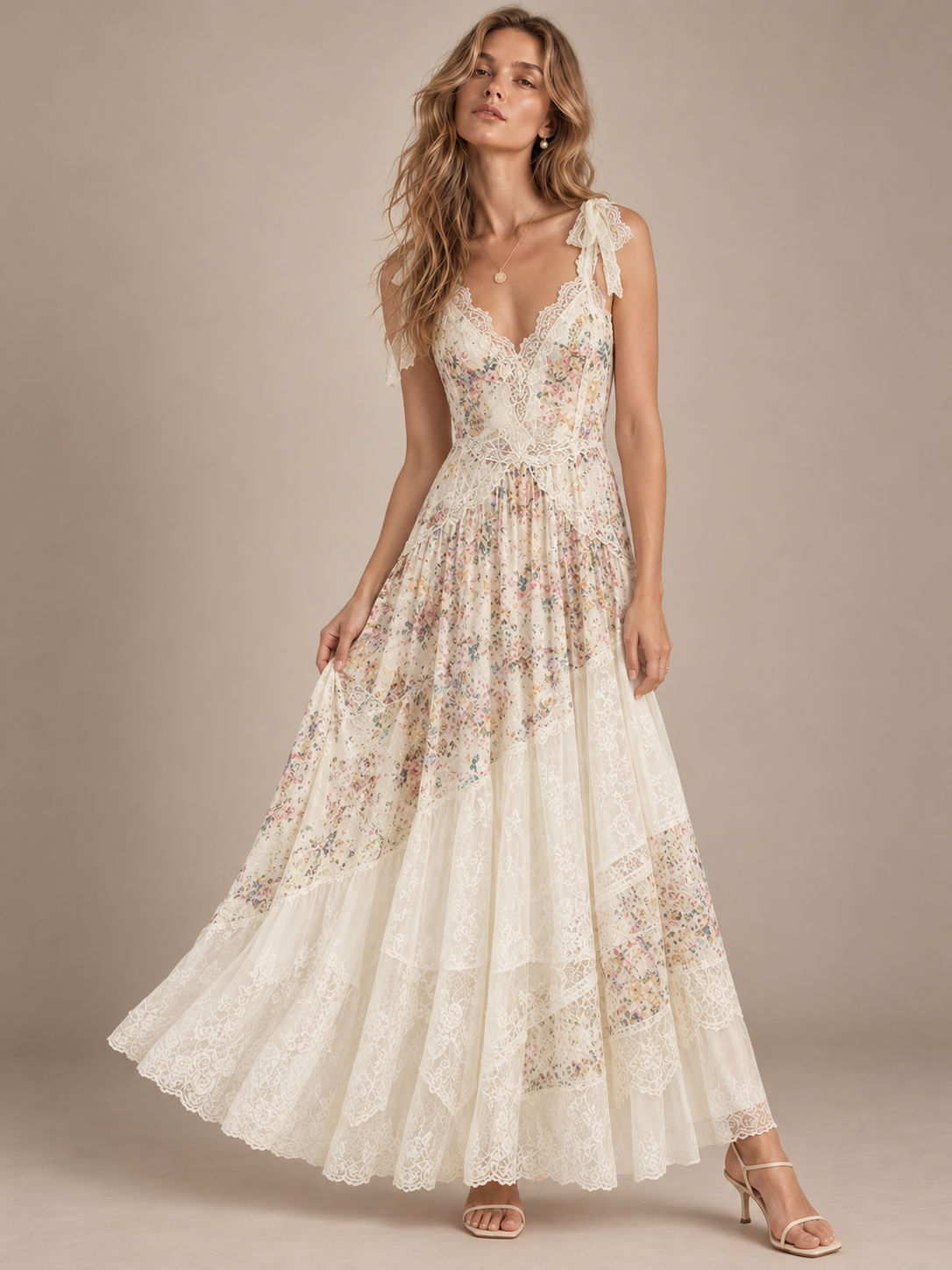 Florence Garden Lace Maxi Dress