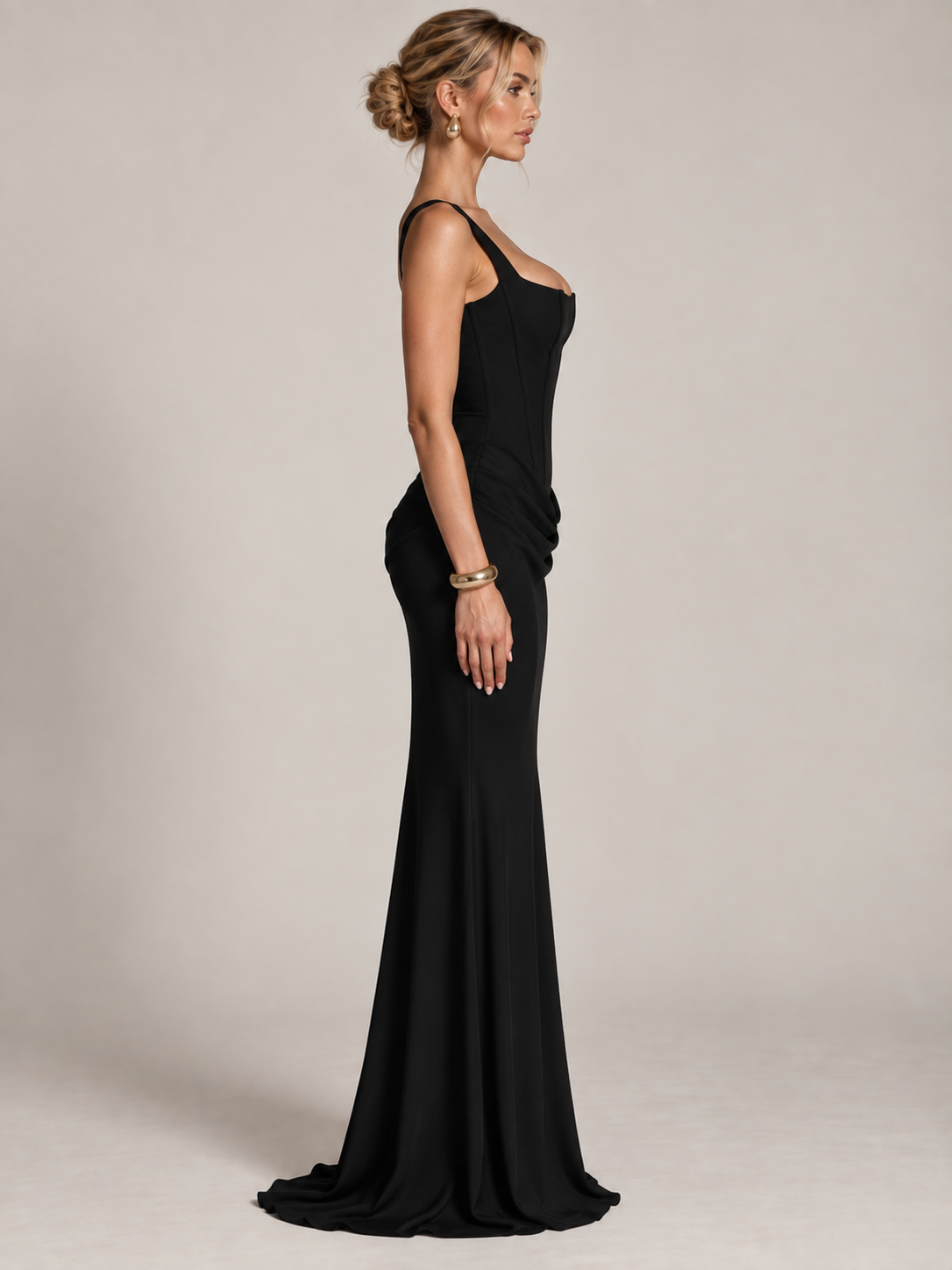 Amélie Satin Corset Gown