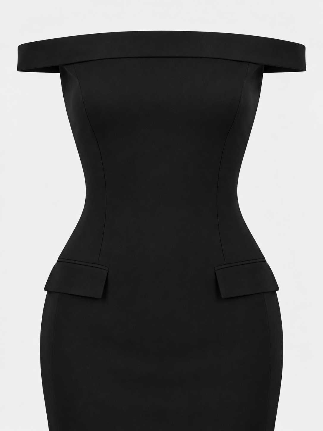 Pearl Élan Off-Shoulder Gown