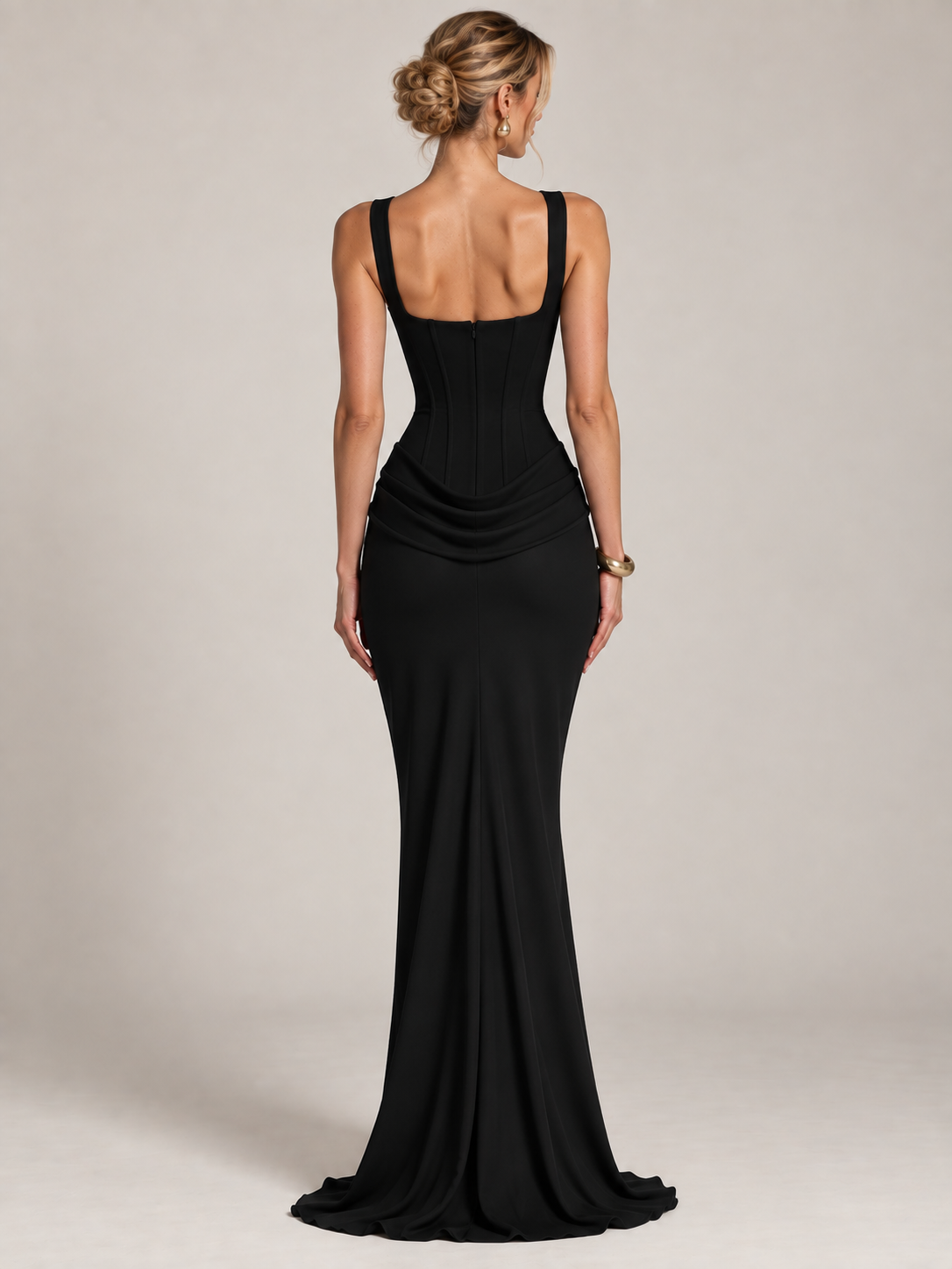 Amélie Satin Corset Gown