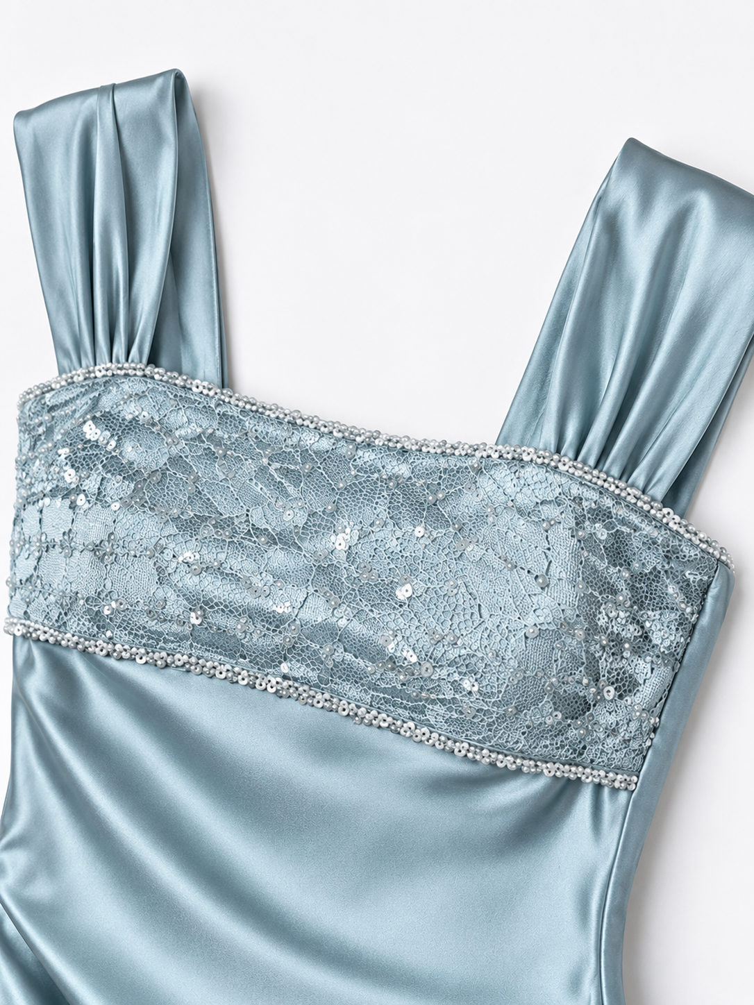 Seraphina Beaded Satin Mermaid Gown