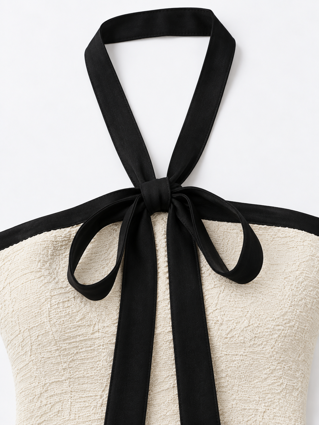 Monique Contrast Halter Maxi Dress