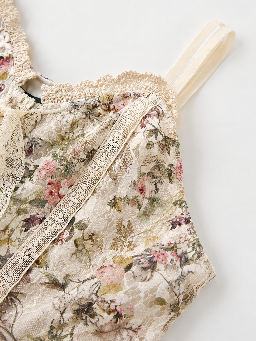 Sahara Floral Mesh Lace Dress