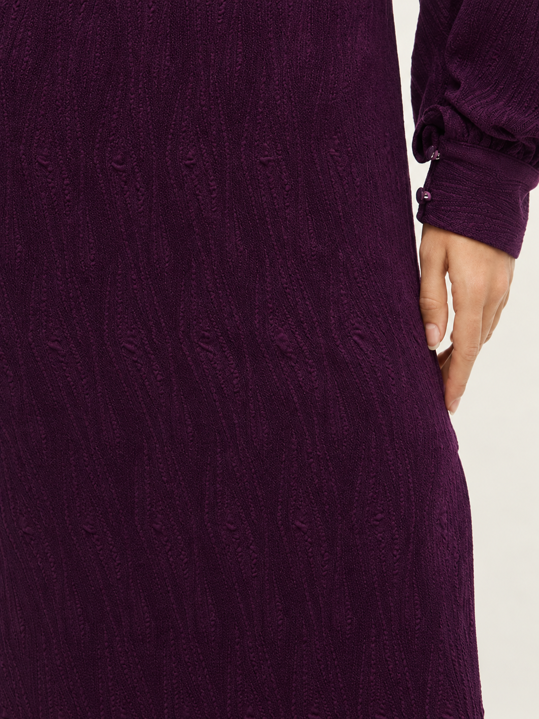 Amethyst One-Shoulder Evening Gown