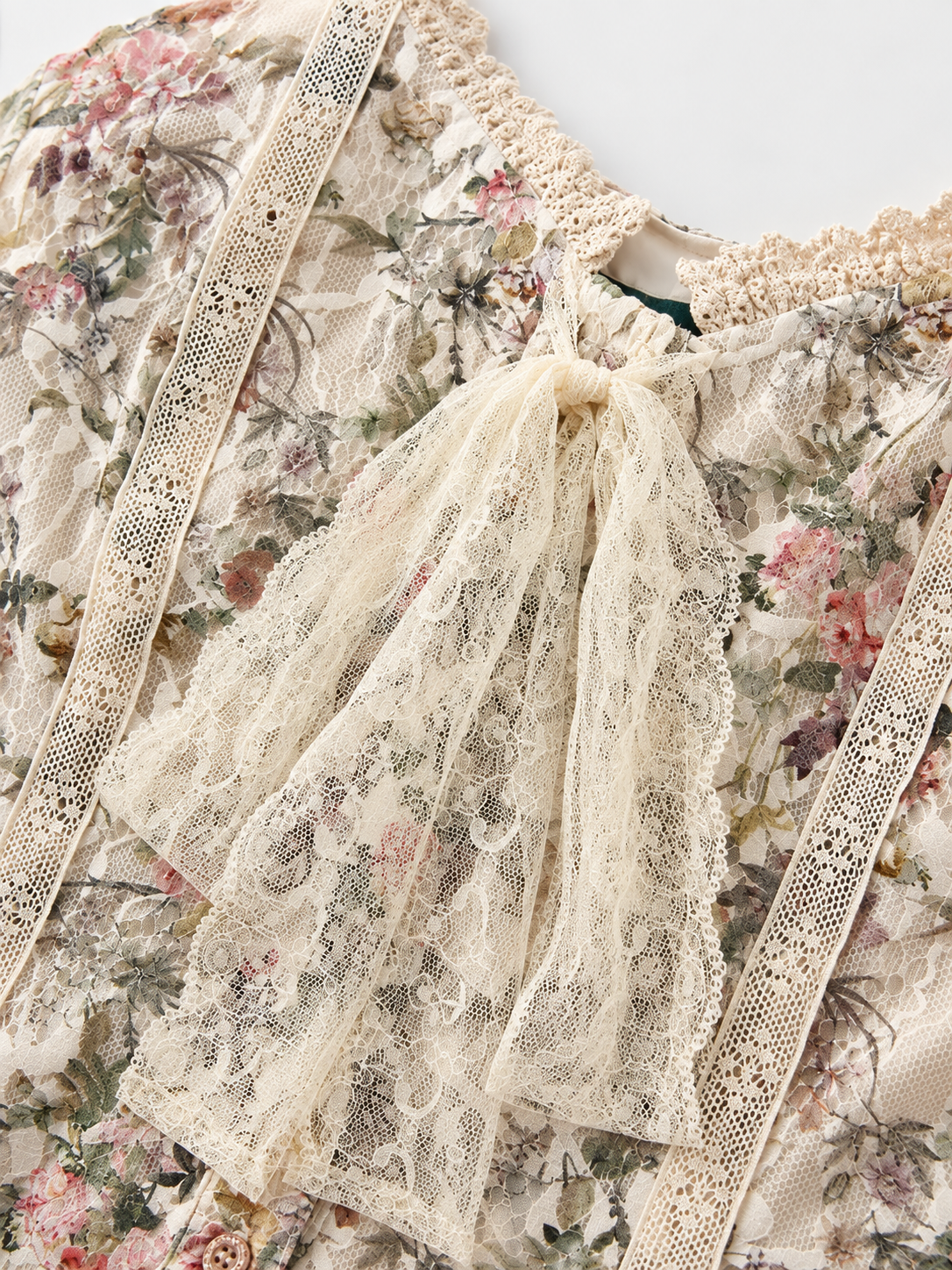 Sahara Floral Mesh Lace Dress
