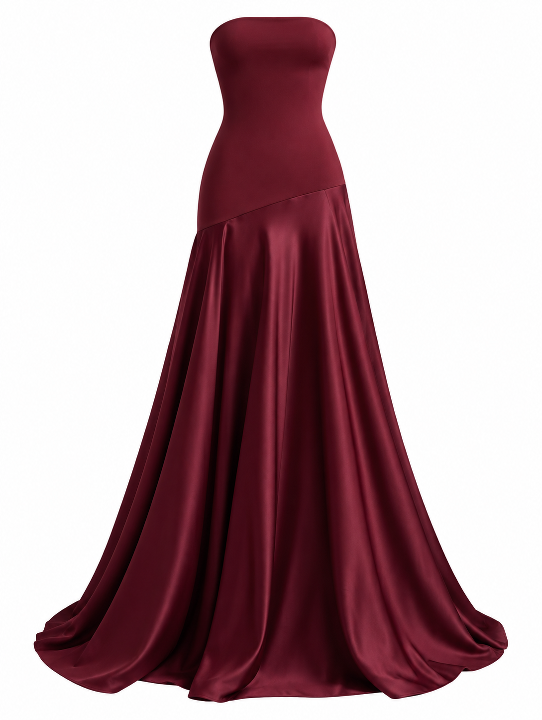 Celeste Satin Bustier Maxi Dress