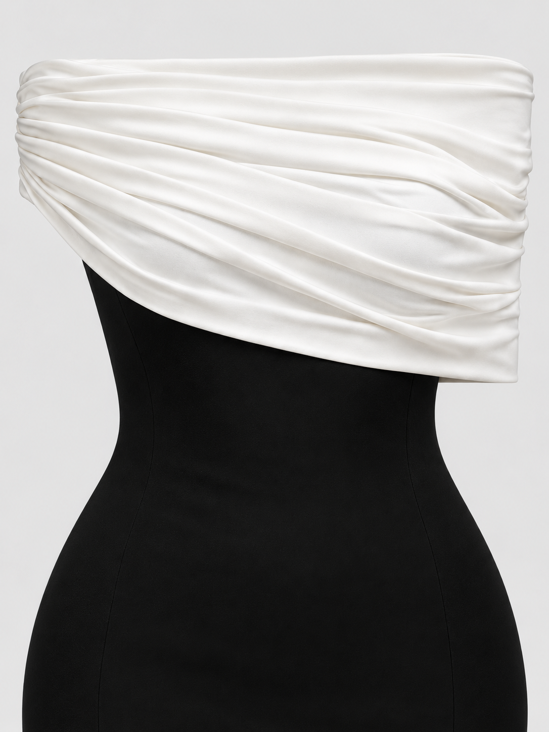 Camille Contrast Off-Shoulder Dress