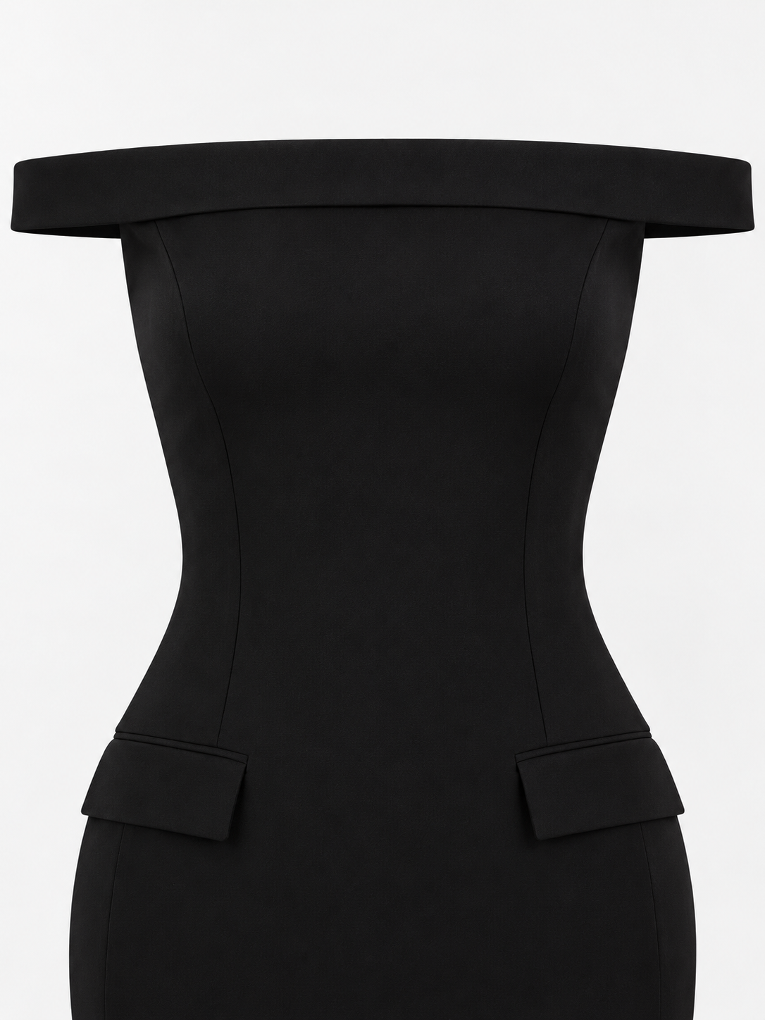 Pearl Élan Off-Shoulder Gown