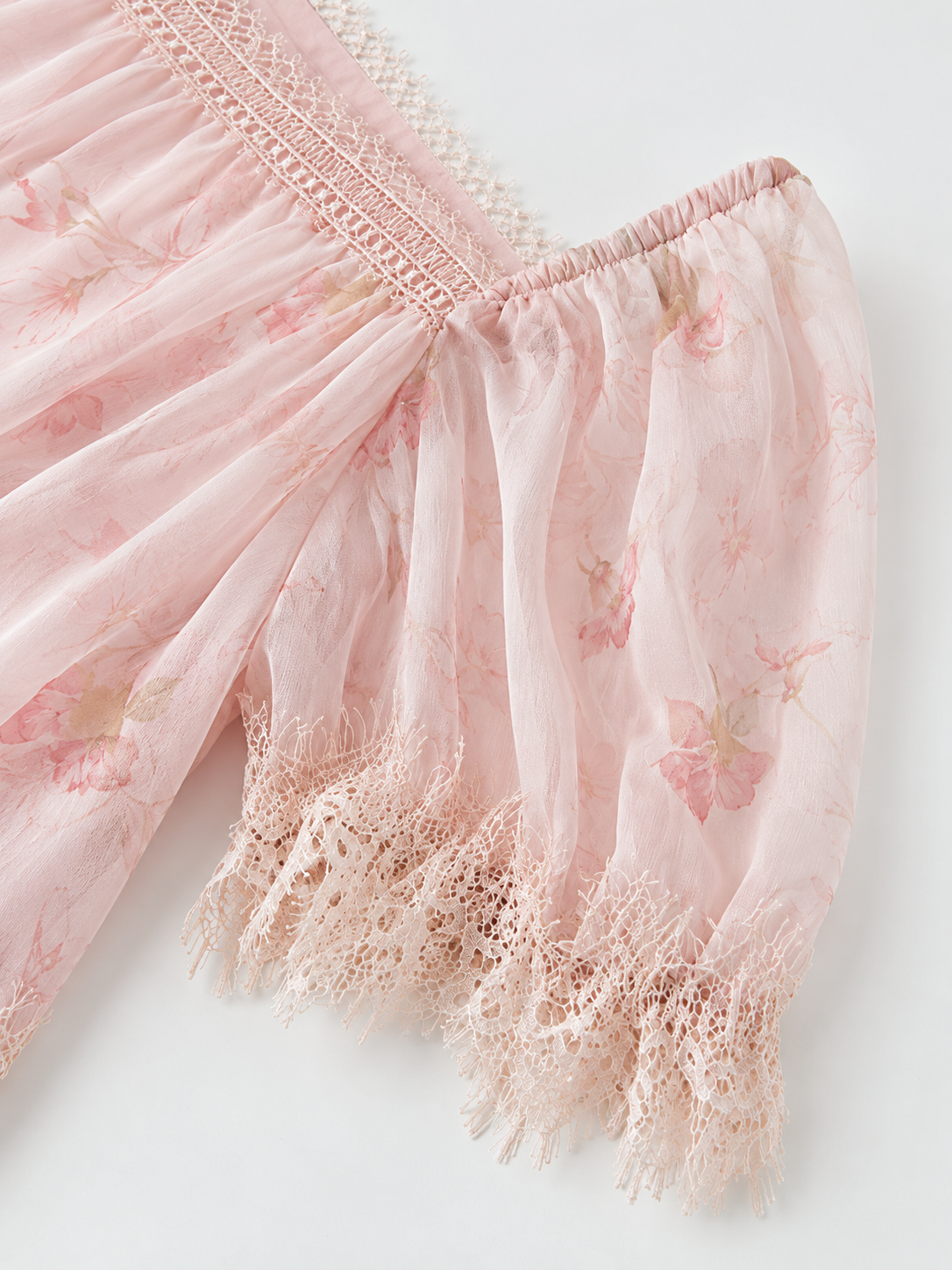 Miette Pink Ruffle Print Dress